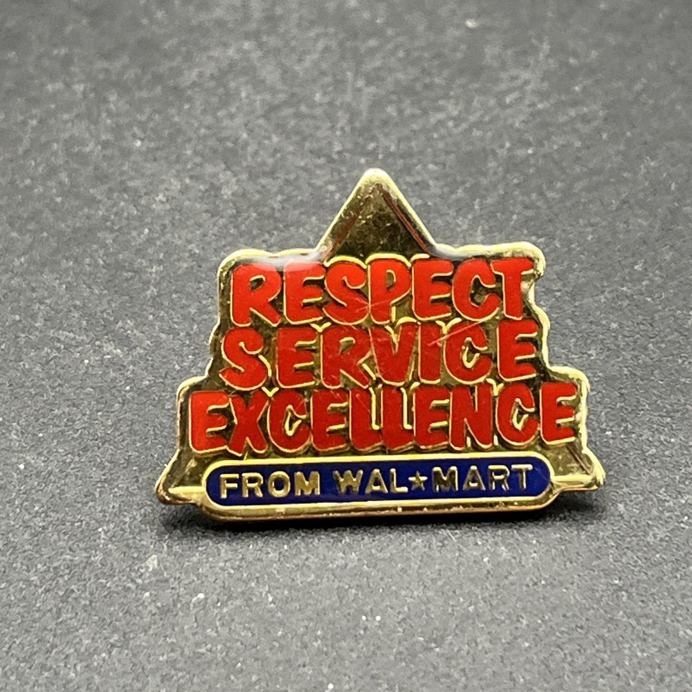 Walmart Respect Service Excellence Lapel Hat Pin